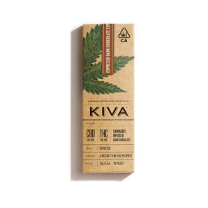 Kiva | Dark Chocolate Espresso | 100mg CBD/100mg THC