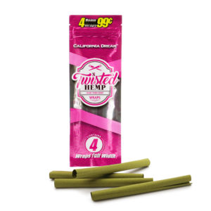 Twisted Hemp Wraps – California Dream (4 Pack)