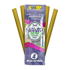 Twisted Hemp Wrap – Grape Burst